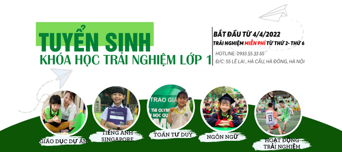 Khuôn viên xanh mát của Trường liên cấp IQ SCHOOL