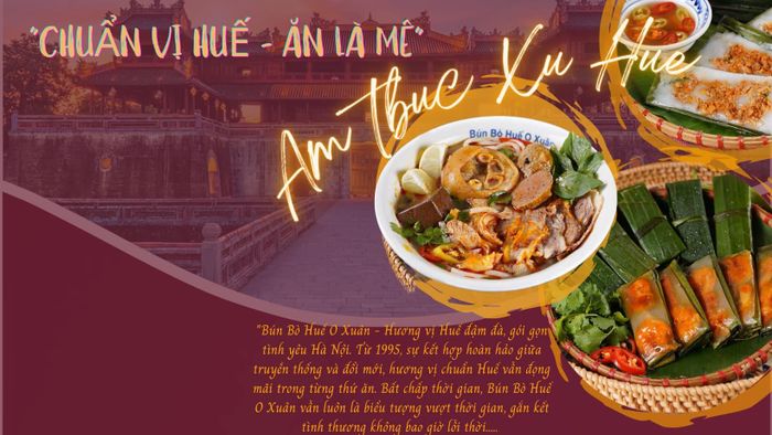 Tô bún bò Huế thơm ngon đậm vị tại O Xuân