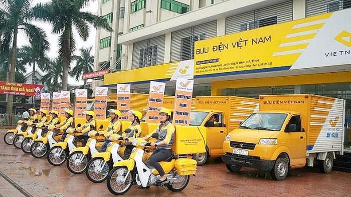 Hình ảnh hệ thống bưu cục VNPost hiện đại