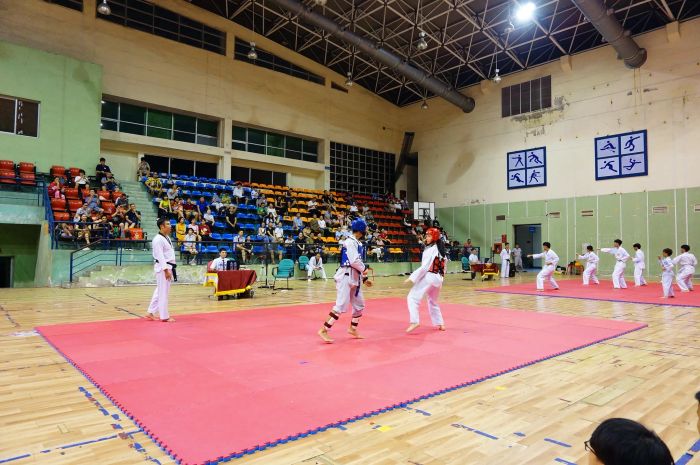 Không gian luyện tập chuyên nghiệp tại CLB Taekwondo Hai Bà Trưng