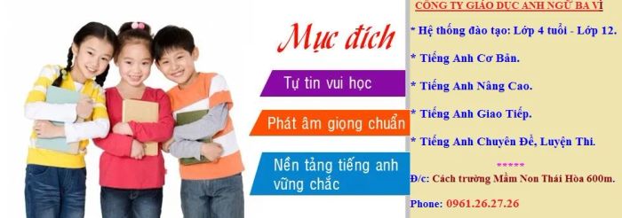 Hình ảnh 1 về Trung tâm Anh ngữ Ba Vì