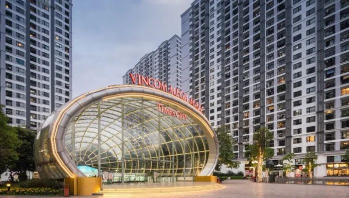 Vincom Mega Mall Times City - Kiến trúc ngầm ấn tượng