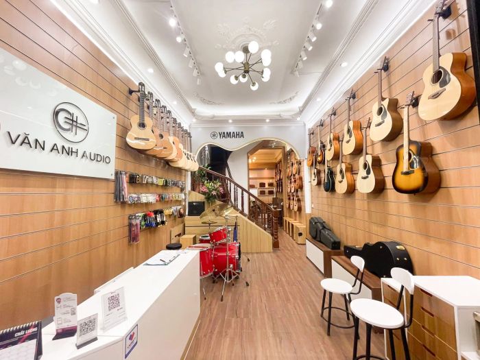 Góc trưng bày nhạc cụ Yamaha chính hãng tại Văn Anh Audio