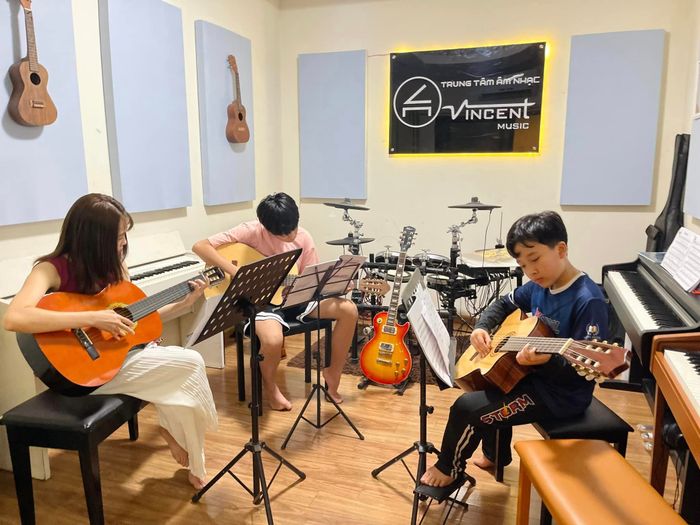 Không gian đào tạo chuyên nghiệp tại Vincent Music