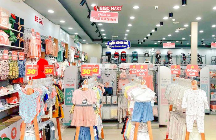 Không gian mua sắm sang trọng tại Bibo Mart