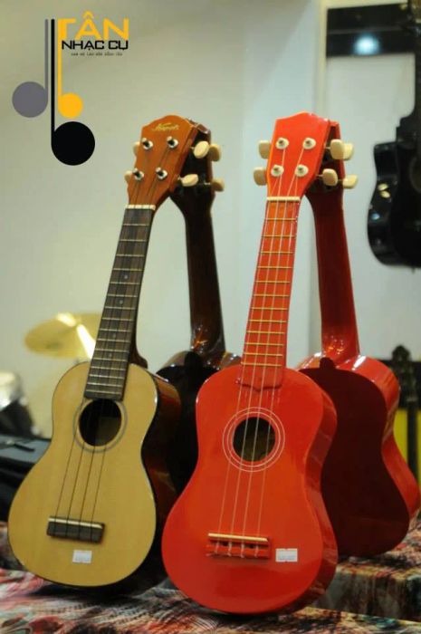 Hình ảnh đẹp về không gian trưng bày đàn Ukulele tại Tân nhạc cụ
