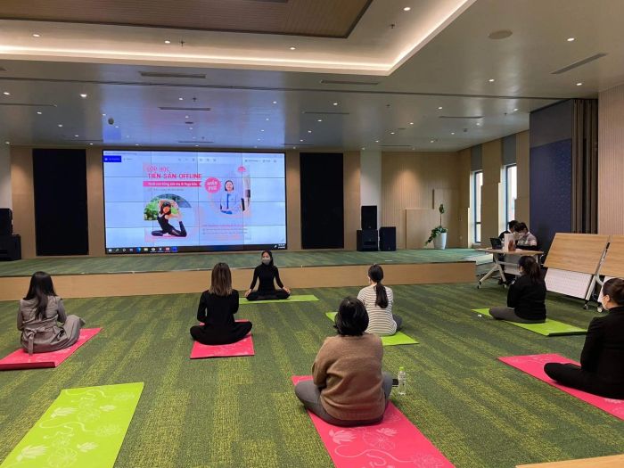 Không gian tập luyện tràn ngập ánh sáng tại CLB Yoga Bồ Đề (Ảnh 1)