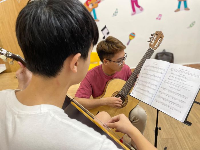 Hình ảnh không gian học tập tại Inner World Music and Art Center