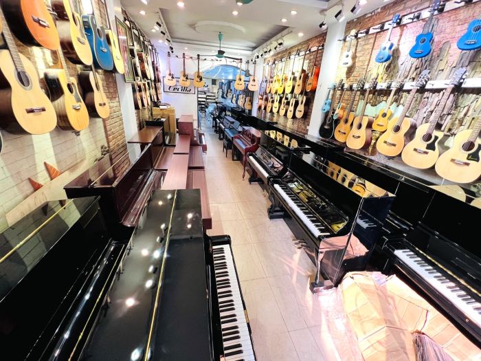 Không gian trưng bày đa dạng nhạc cụ tại Cecilia