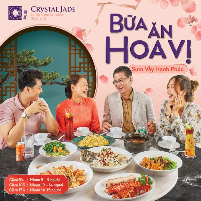 Crystal Jade Kitchen - Không gian ẩm thực Hồng Kông sang trọng
