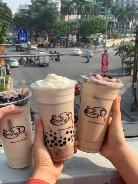 Hình ảnh không gian thưởng trà tại Feeling Tea