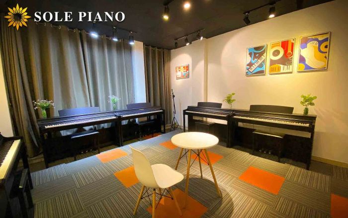 Không gian học tập tiện nghi tại Sole Piano