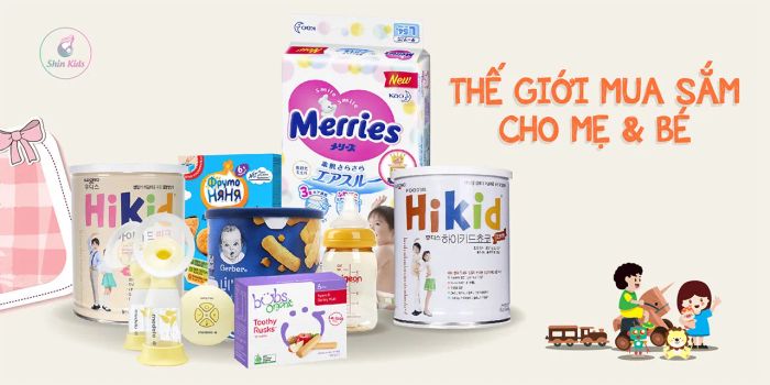 Hình ảnh ấn tượng về không gian mua sắm tại ShinKids
