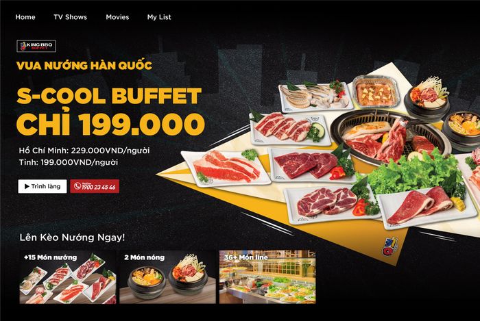 Hình ảnh King BBQ Buffet - Không gian sang trọng, món ngon đậm vị Hàn