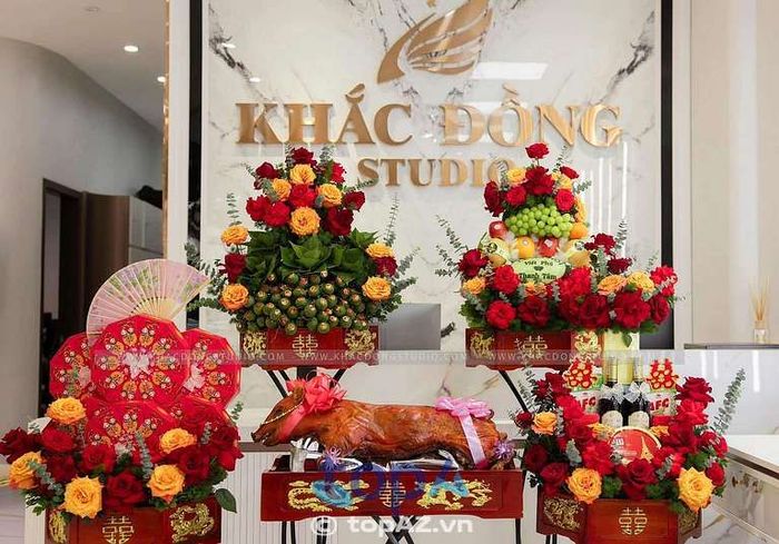 Studio Khắc Đồng – Nơi gửi gắm mâm quả cưới hỏi tại TP. Hà Tĩnh