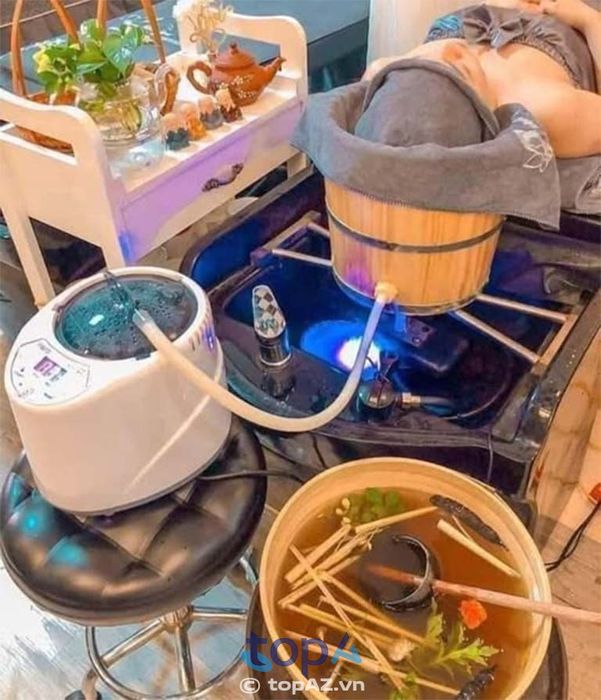 Trải nghiệm gội đầu dưỡng sinh thượng hạng tại Xuyên Spa Hà Tiên
