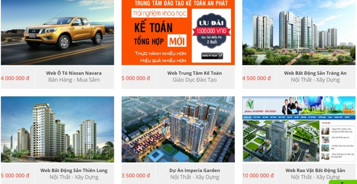 Hình ảnh dự án thiết kế website tiêu biểu của Vinamax
