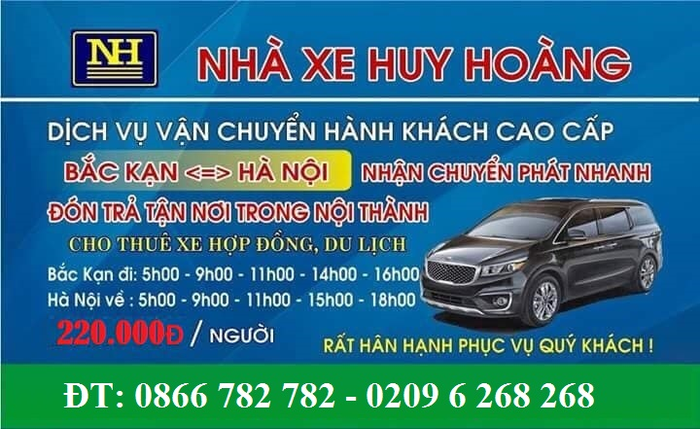 Hình ảnh xe limousine sang trọng của nhà xe Huy Hoàng