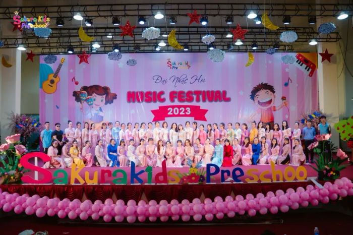 Hình ảnh không gian học tập tại Sakura Kids