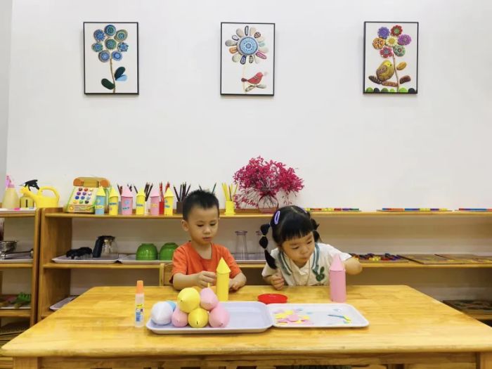 Không gian học tập Montessori tại Sunflower