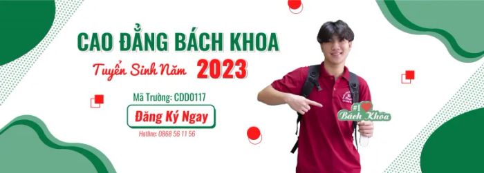 Hình ảnh nổi bật Trường Cao đẳng Bách Khoa – Không gian học tập hiện đại