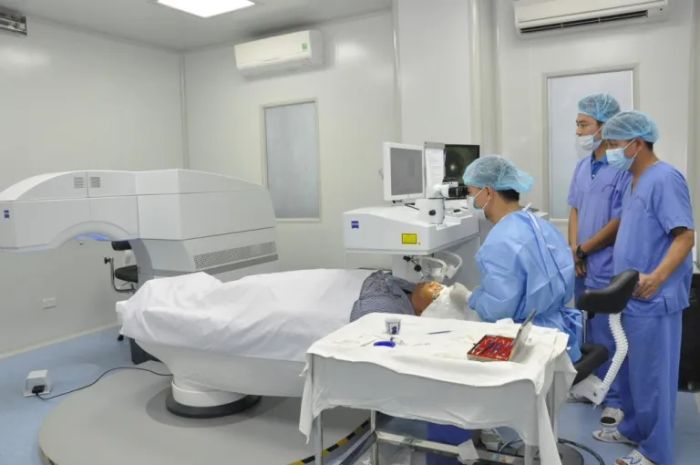 Hình ảnh cơ sở vật chất hiện đại tại Bệnh viện Mắt Trung ương