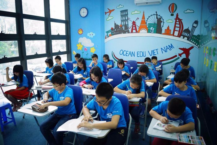 Mô hình lớp học hiện đại tại Ocean Edu