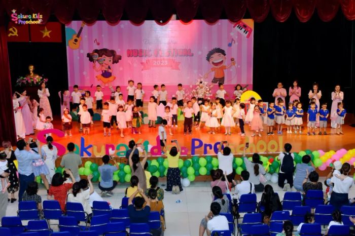 Góc học tập đầy màu sắc tại Sakura Kids