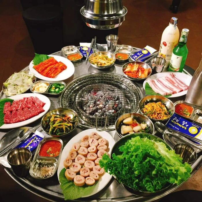 Không gian ẩm thực Hàn Quốc tại Samwon