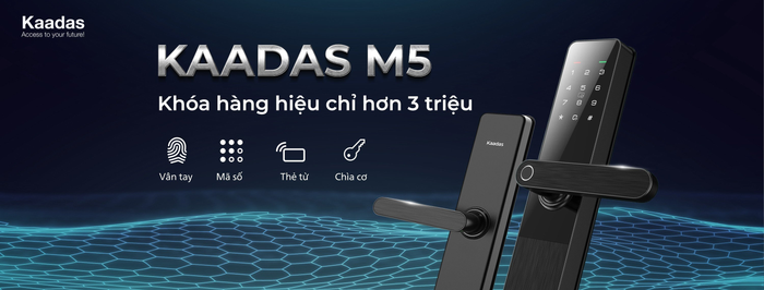 Hình ảnh thực tế khóa vân tay Kaadas - Thiết kế Đức tinh xảo, công nghệ Thụy Điển