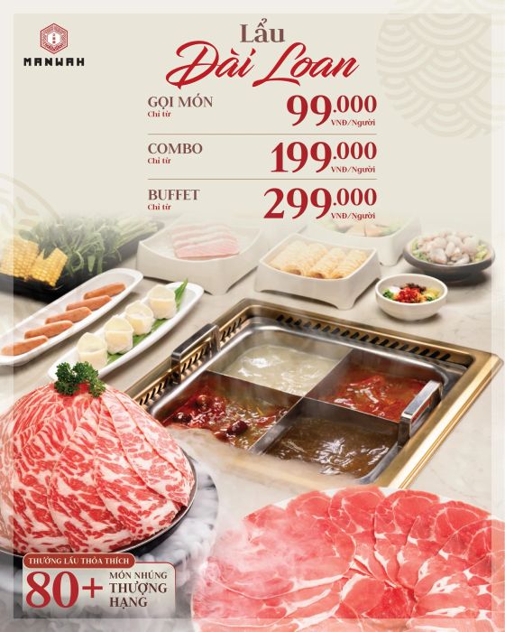 Trải nghiệm lẩu băng chuyền tại Manwah - Ảnh 2