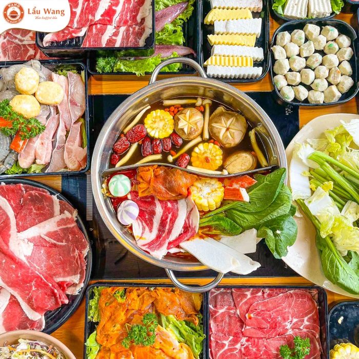 Không gian sang trọng tại Lẩu Wang - Vua Buffet Lẩu