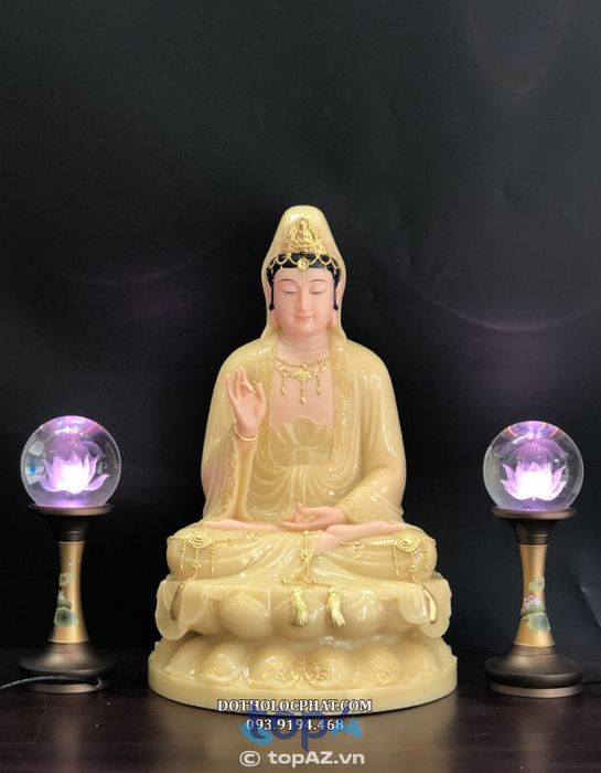 Tượng Phật Bà Quan Thế Âm Bằng Đá Thạch Anh
