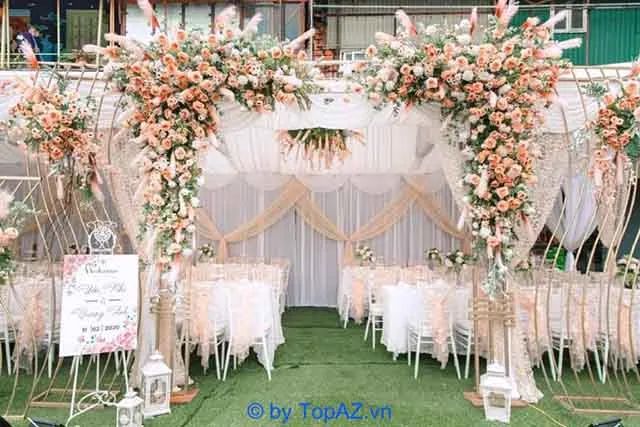 dịch vụ thiết kế không gian tiệc cưới đẹp và giá cả hợp lý tại Hà Nội