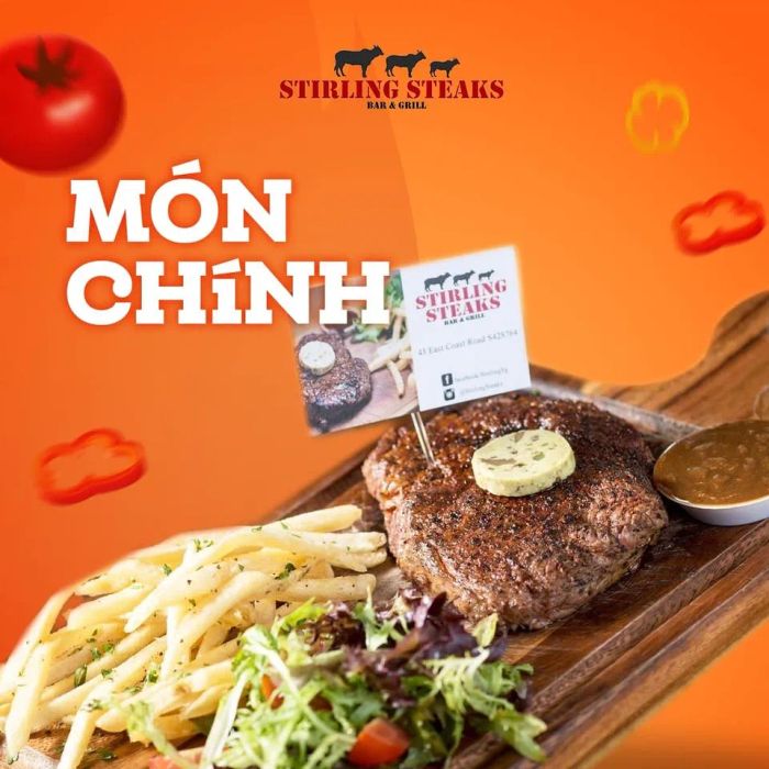 Stirling Steaks Vietnam - Món ăn tinh tế, không gian sang trọng