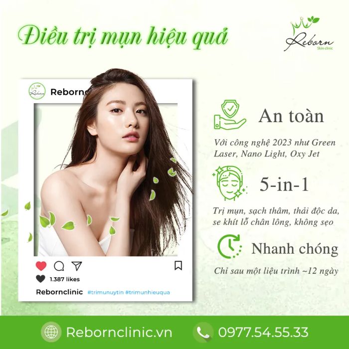 Reborn Skin Clinic - Không gian trị liệu chuẩn phòng khám da liễu