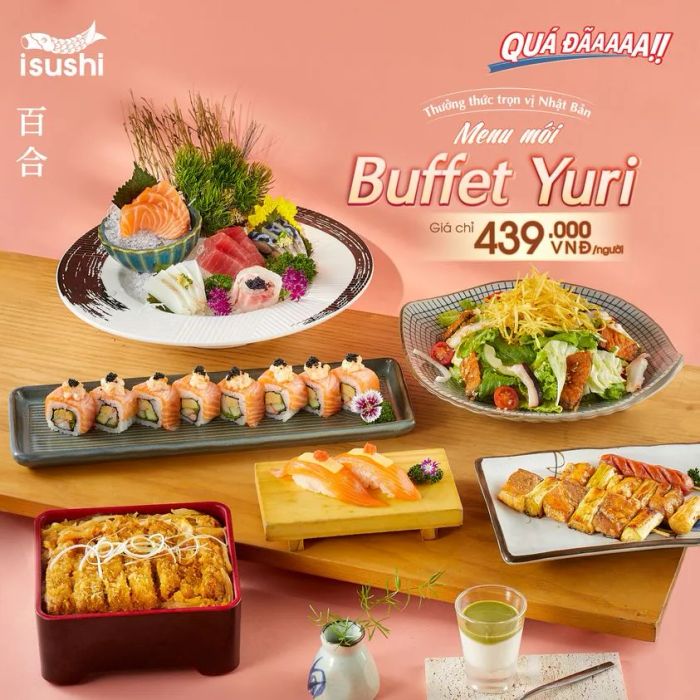 Không gian hiện đại tại iSushi - Nét tinh hoa ẩm thực Nhật