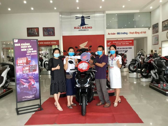 Hình ảnh trưng bày xe tại Honda Hải Đăng