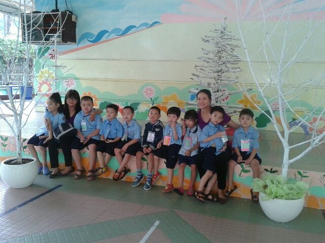 Hình ảnh khuôn viên xanh mát Trường Tương Lai