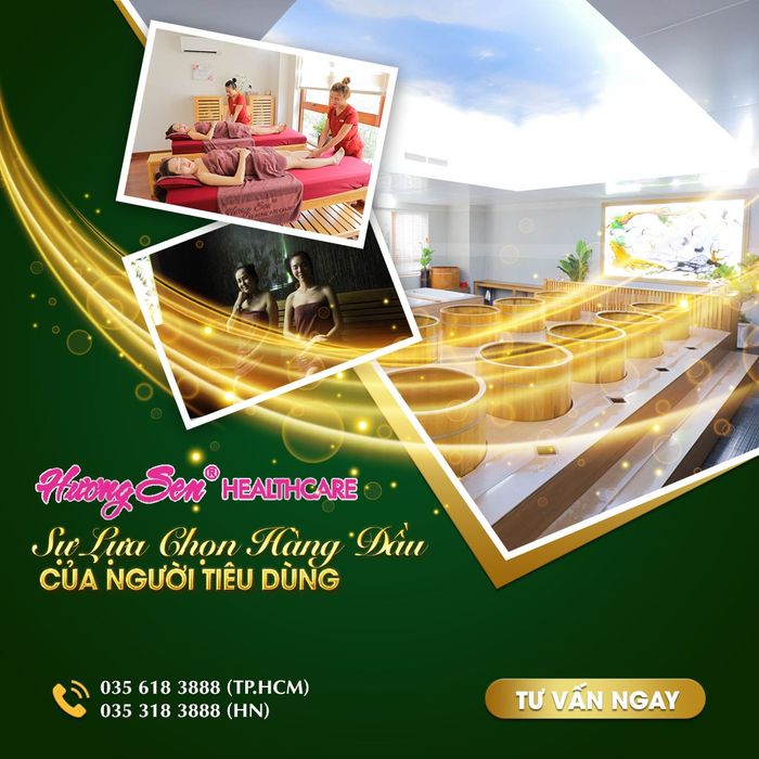 Không gian xông hơi thư giãn tại Hương Sen Healthcare