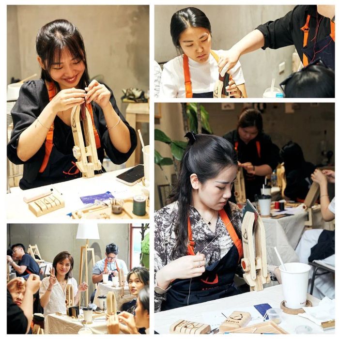 Hình ảnh workshop chế tác đồ thủ công tại Hava