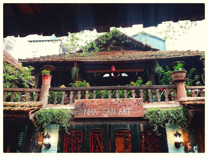 Không gian hoài cổ đầy nghệ thuật tại Nhà Sàn Art Cafe