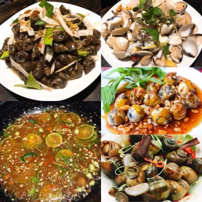 Nghệ thuật trình bày món ốc đầy sáng tạo của Ốc TuLu