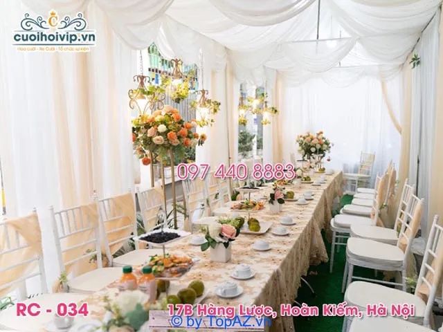 dịch vụ trang trí tiệc cưới chuyên nghiệp hàng đầu tại Hà Nội