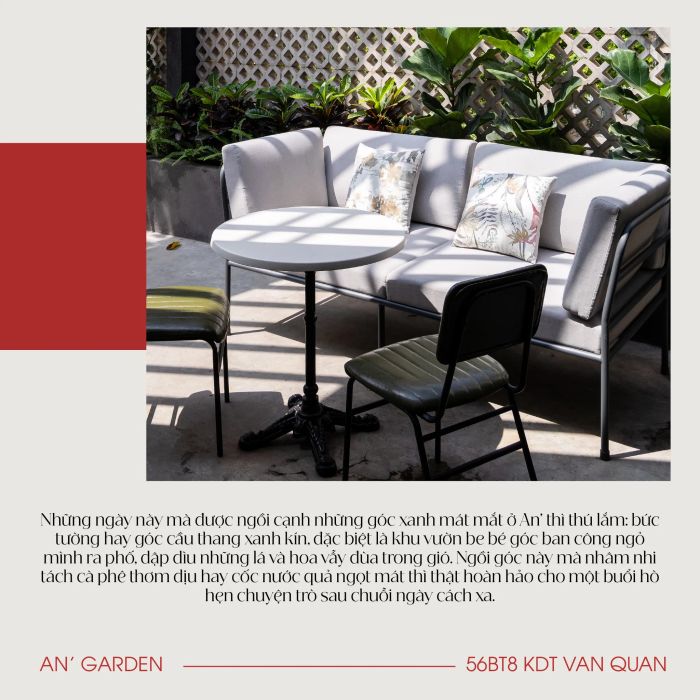 Không gian vườn treo độc đáo tại AN' Garden Café