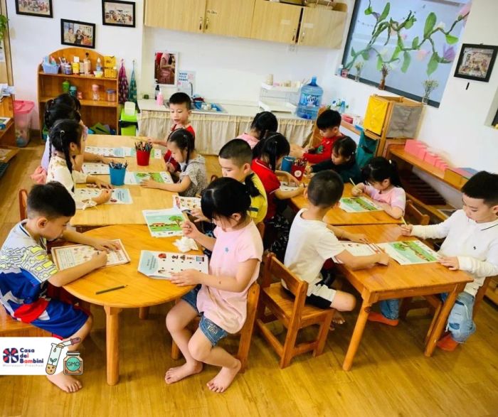 Khu vui chơi và hoạt động ngoại khóa tại Casa dei Bambini