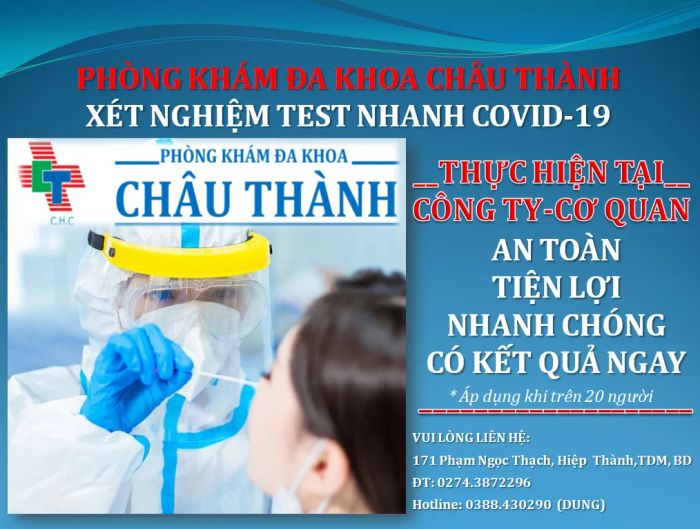 Hình ảnh cơ sở vật chất hiện đại tại Phòng Khám Châu Thành