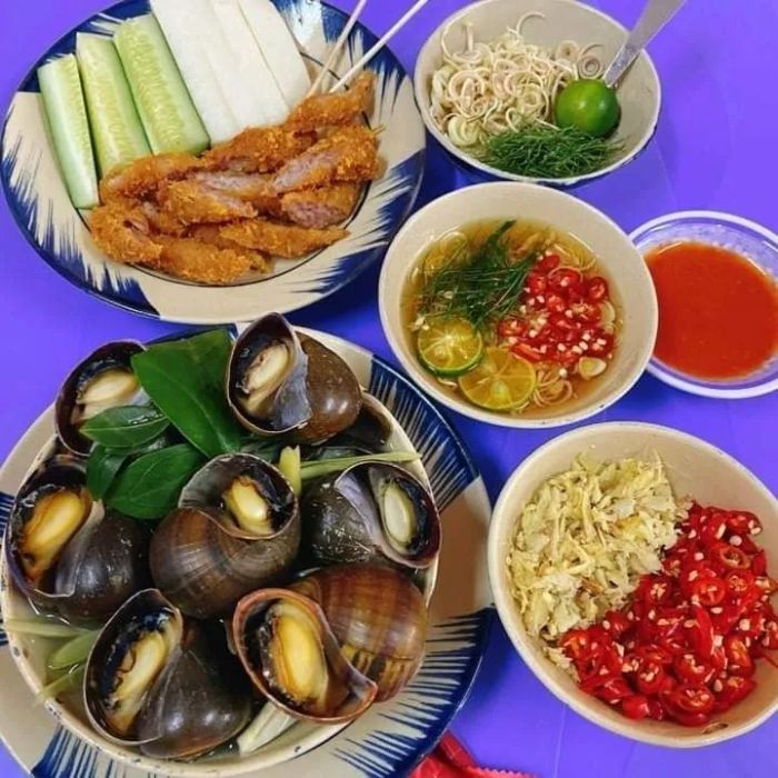 Nghệ thuật trình bày món ốc đầy sáng tạo của Xuân Ốc 1