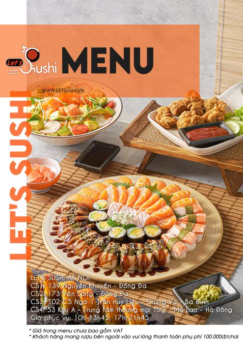 Không gian ấn tượng tại Let's Sushi Hà Nội