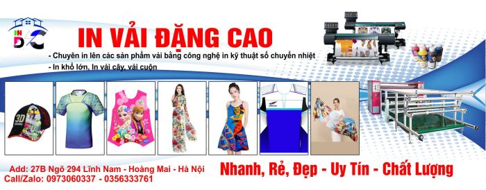 Không gian sản xuất chuyên nghiệp tại In Vải Đặng Cao